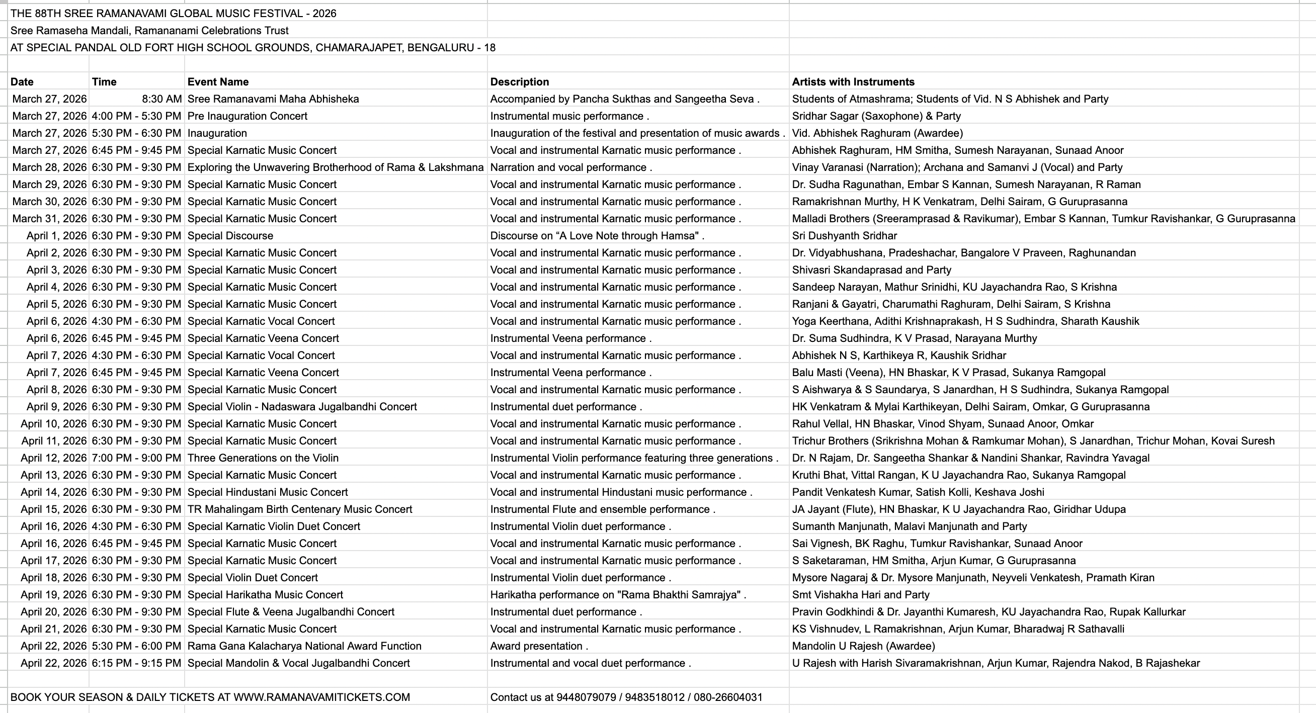 Pre Inauguration Concert